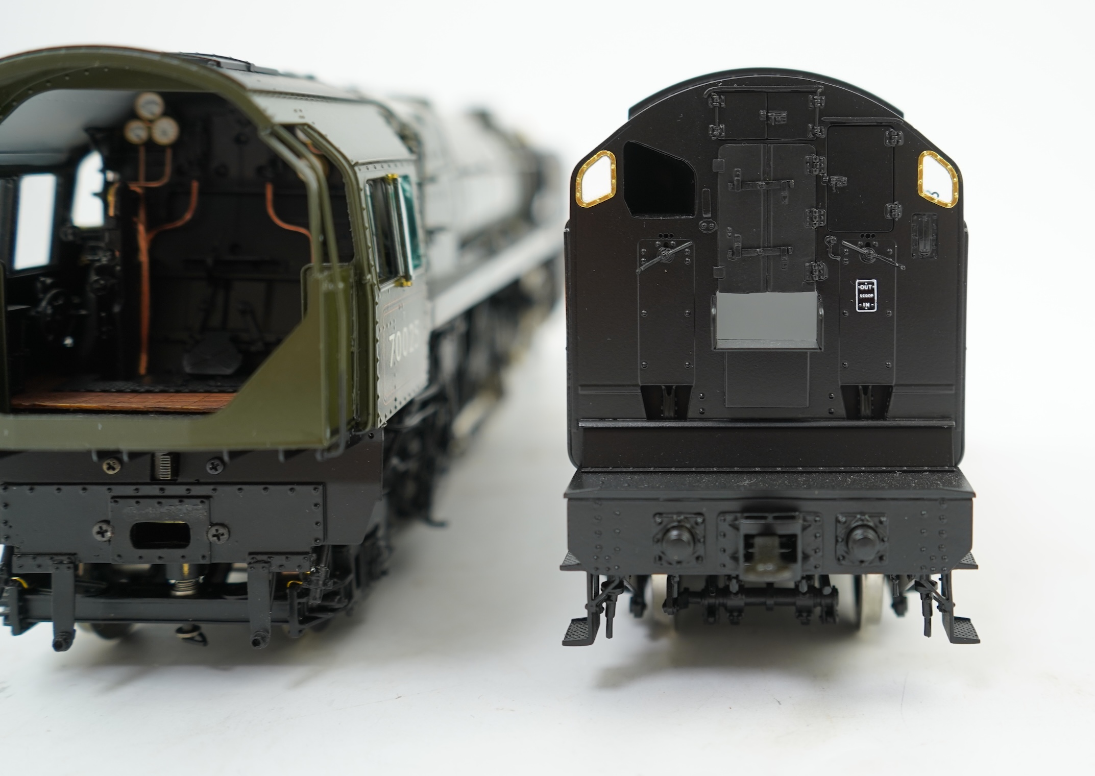 An 0 gauge Masterpiece Models model of BR Britannia Class (Standard Class 7), Western Star, 70025, 4-6-2 tender locomotive, powered for two rail operation, with original box.